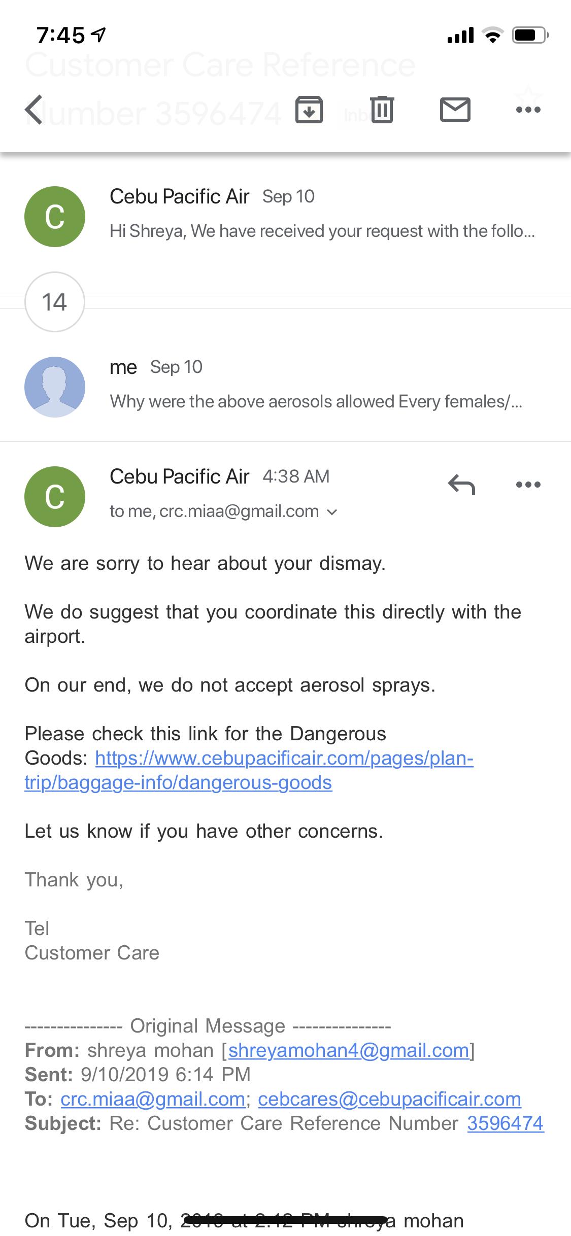 Cebu Pacific Baggage Rules Liquids