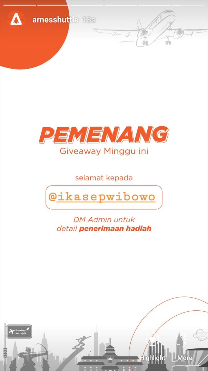 ArnesShuttle's tweet photo. END #Giveaway kita jatuh kepadaa ka @ikasepwibowo
beliau pengen tiket PP Bekasi - Pwk untuk menemani menjemput Rezeki .. Alhamdulillah senangya bisa menemani semangatmu!? Semoga sehat always yaa ka!?
#ArnesShuttle #Arnesian #InfoArnes
#MenemaniSEMANGATMU https://t.co/f0ZnjgT12y