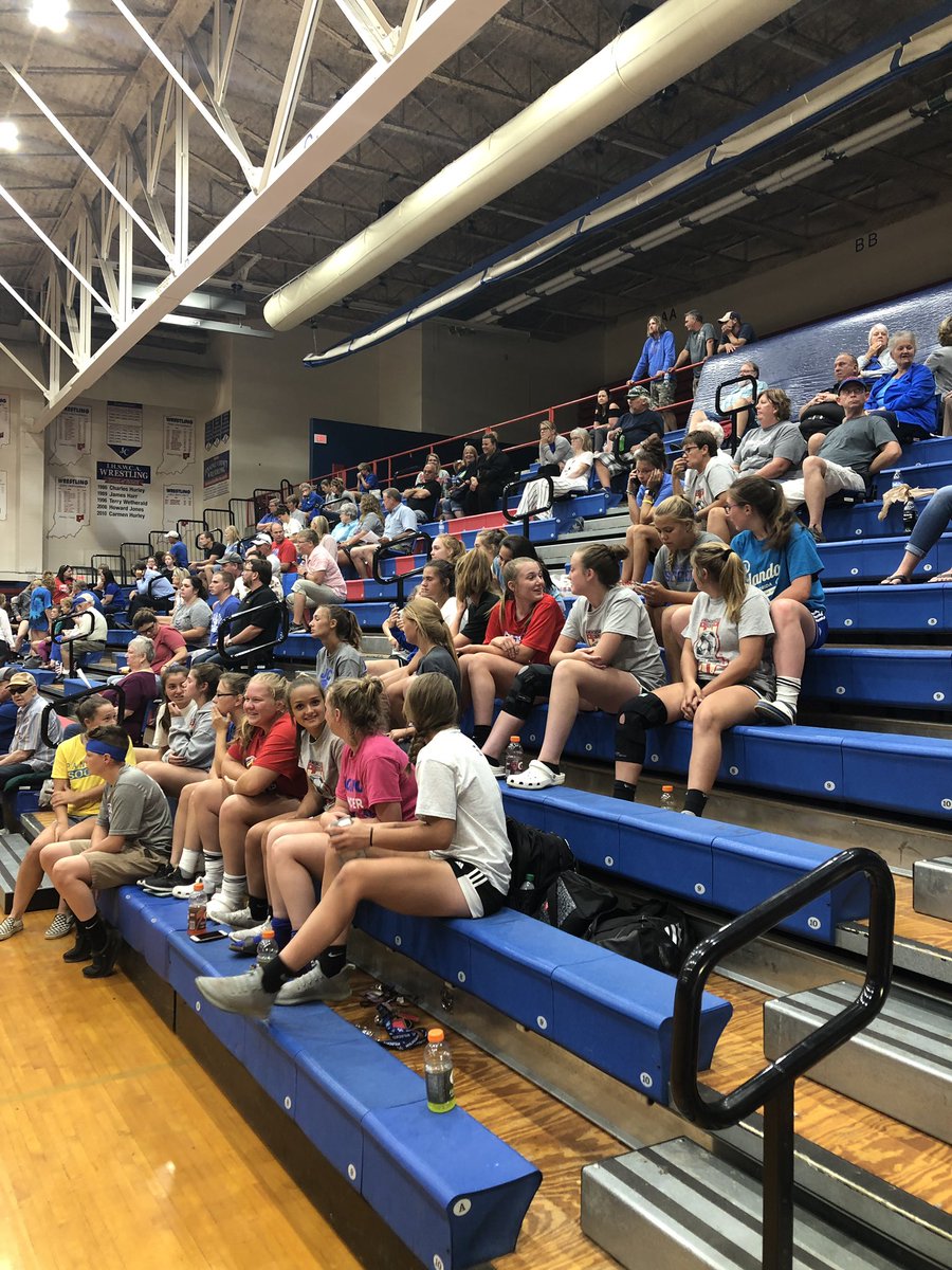 JC volleyball is taking on Greensburg tonight with both teams Lacing up 4 Pediatric Cancer. <a href="/PANTHERS_JCWS/">JC Womens Soccer</a> is in the house to support @jchs_vb and the cause also!