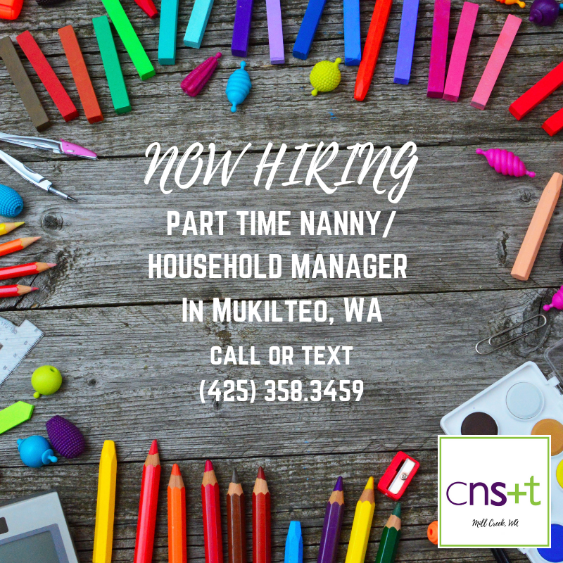 📣Looking for your next sweet job😎? Check out College Nannies + Sitters of Mill Creek and apply here:ow.ly/Hcvq50w4HH3 or text📱 'Mukilteo' to (425) 358.3459💚! #nannyjobs #householdmanager #collegestudents #mukilteojobs #CNSTmillcreek #joinCNST