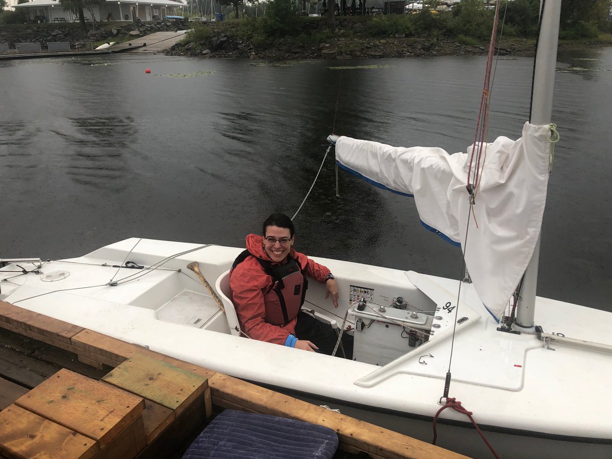 Karell Regnier is competing this week in the #MobilityCup (Gold Fleet) at the #Nepean #Sailing Club (<a href="/nscdotca/">Nepean Sailing Club</a>).The international regatta showcases sailors w/ disabilities &amp; their companions. Karell fell in love w/ sailing the first time she tried it back in 2010. She’s hooked!