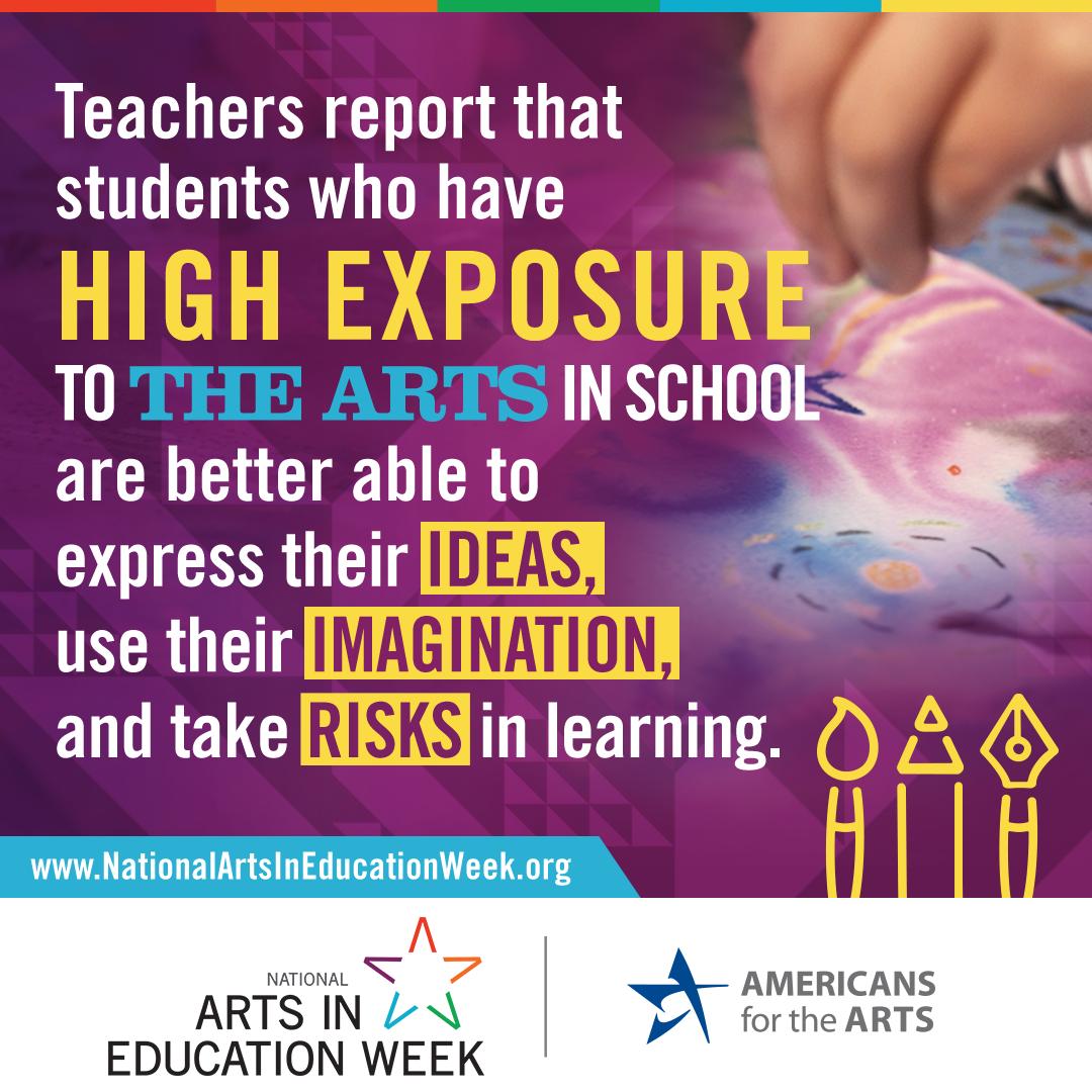FrancisHowell's tweet photo. Happy National #ArtsEdWeek! Fine arts education is a component of a balanced curriculum and gives students a head-start on learning essential life skills. Reflect on how the arts have influenced you—and thank an arts educator for making a difference in young people's lives! https://t.co/zkkEsXXtNZ