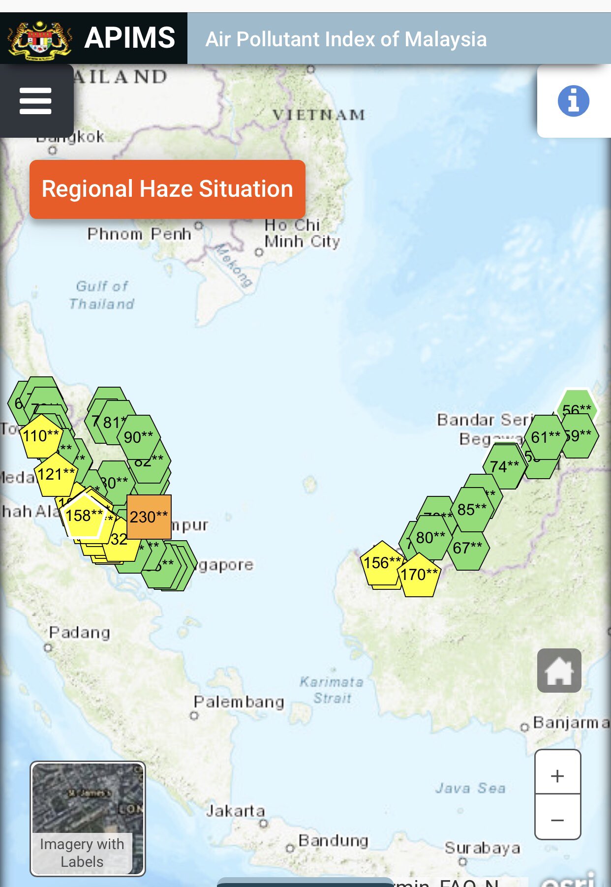 Melissa Goh On Twitter Haze Has Spread Across All States In Peninsular Malaysia Except East Coastal States Of Kelantan Terengganu And Southern State Of Johore Public Advised To Cut Down On Outdoor Activities Https T Co 519dtv7mml Https T Co