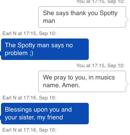 CollinJCook's tweet photo. Trying to get a family plan together for @Spotify and of course my sister @mcHammeredd made it a pain but the Spotify support comes in clutch. #spotify #coolguy #spottyman #thanksEarl! #givehimaraise https://t.co/vNONjbIiv6