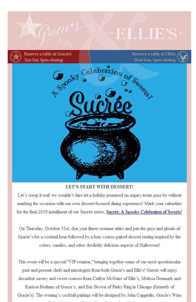 Sucr�e: A Spooky Celebration of Sweets bit.ly/2ZQ5GEr