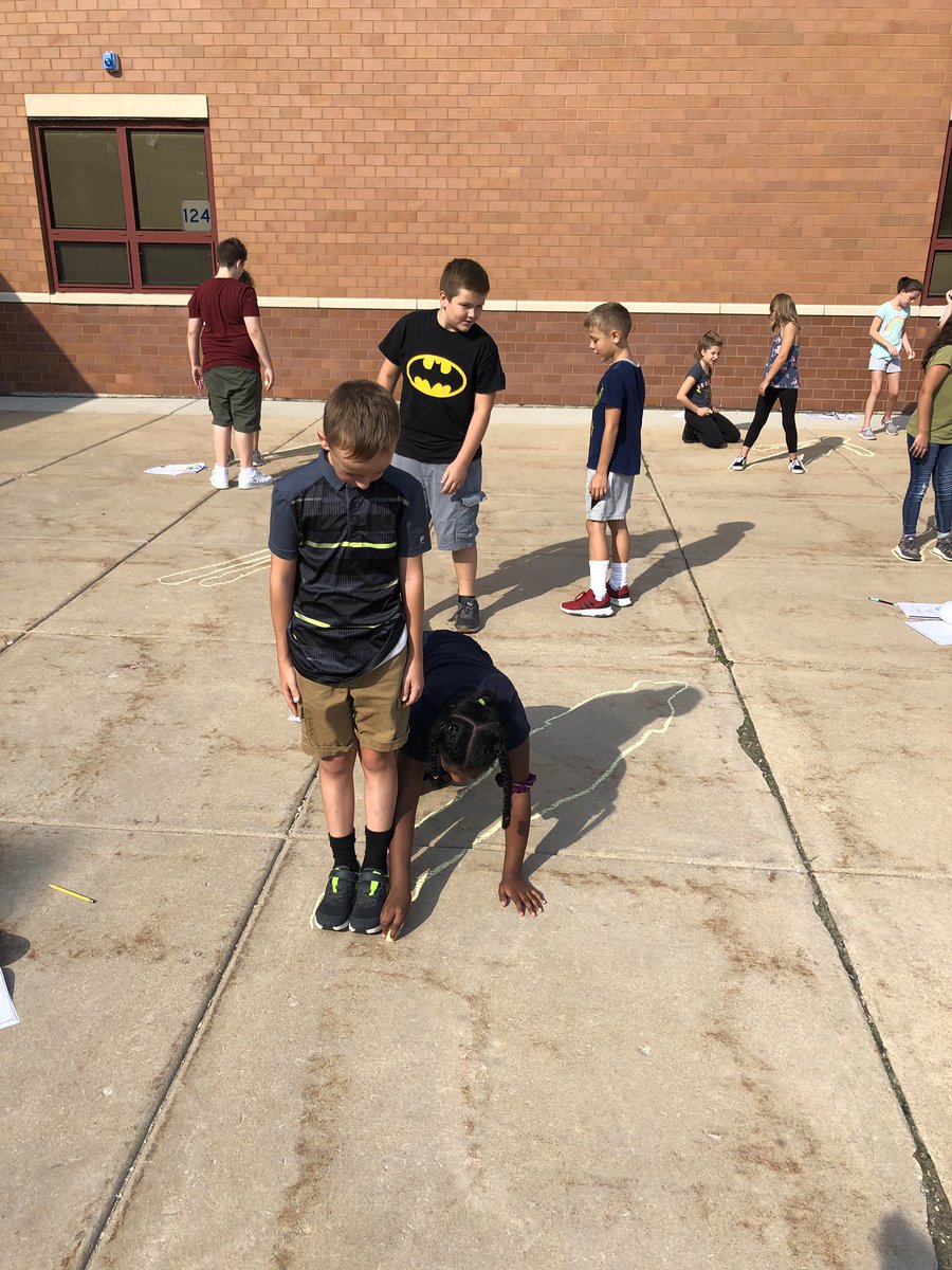 mrsgerken_5th's tweet image. Today Ss traced their shadows in the morning and then learned about HOW and WHY their shadow changed shape and position as the day goes on! #rsd122cares #fossscience