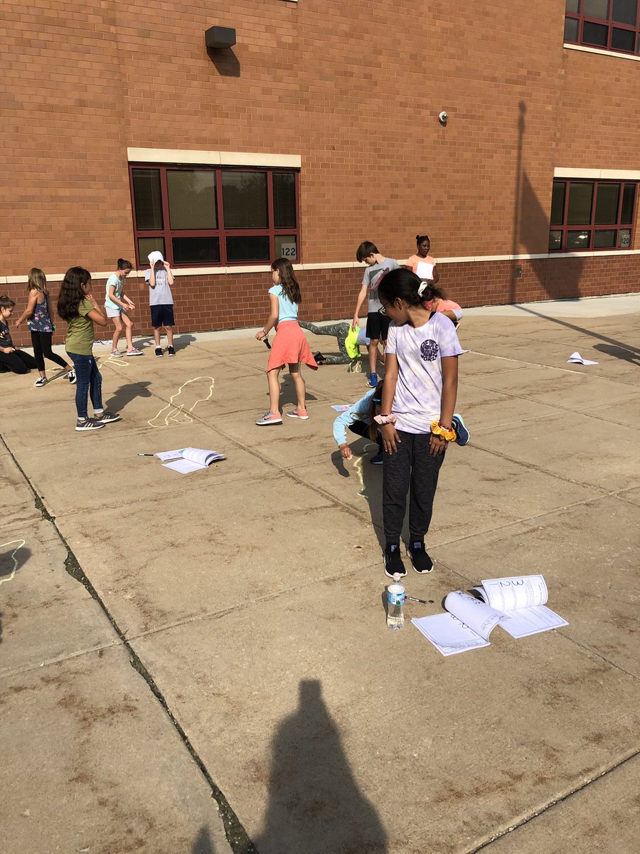 mrsgerken_5th's tweet image. Today Ss traced their shadows in the morning and then learned about HOW and WHY their shadow changed shape and position as the day goes on! #rsd122cares #fossscience