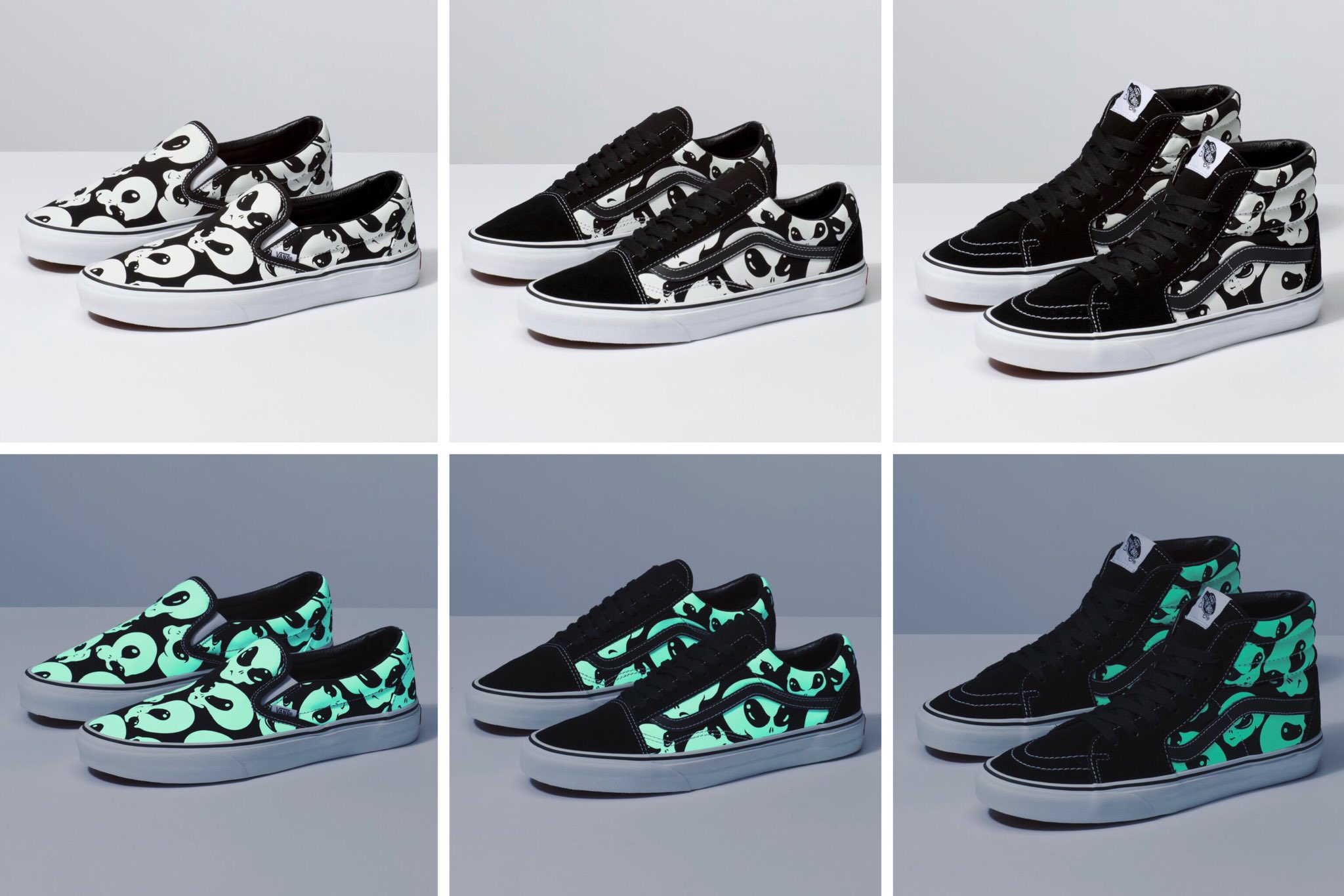 vans old skool glow in the dark