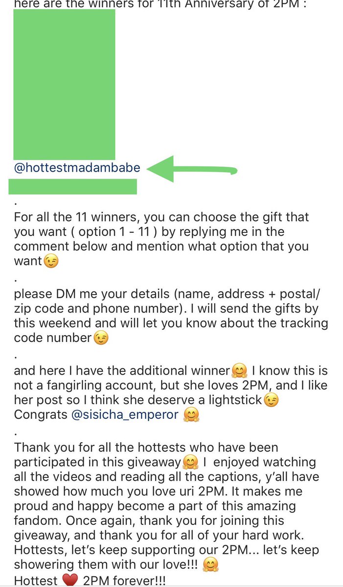 hotTAECmadambae's tweet photo. OhmyG!!! OhmyG!!!
I’m not lucky with anything like this but... I WON!!! 
I’ve always wanted to pay tribute to #2PM ‘s ‘Heartbeat’, since this is the song that marked who we all know now as Hottest’s #foreRver OT6...
Thank you @.taeckhun.2pm you are very kind... 👏🏻👏🏻👏🏻 https://t.co/9cQB35PQ6F