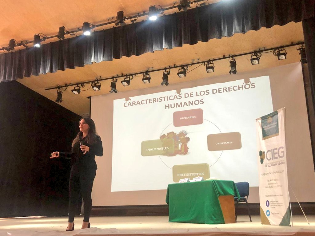 CODHEM's tweet photo. Personal de esta Defensoría dictó la conferencia ‘#DerechosHumanos y participación de las mujeres en la política’ con el objetivo de sensibilizar a estudiantes de la @UAEM_MX sobre el derecho de las mujeres a ocupar cargos públicos electivos y no electivos. #coDHemContigo https://t.co/dHFSuUft3H