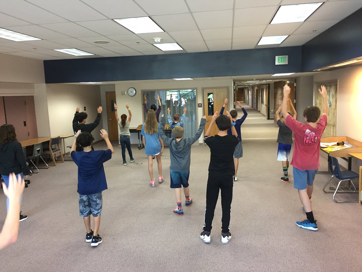 Daily exercises to warm up body and mind in Ms. Gao’s Chinese class! #RanchViewProud