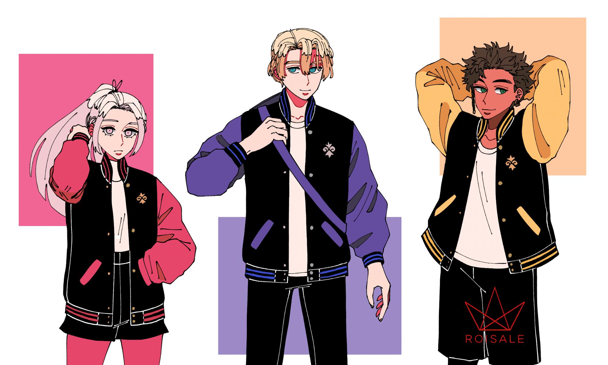 Varsity jacket best sale drawing
