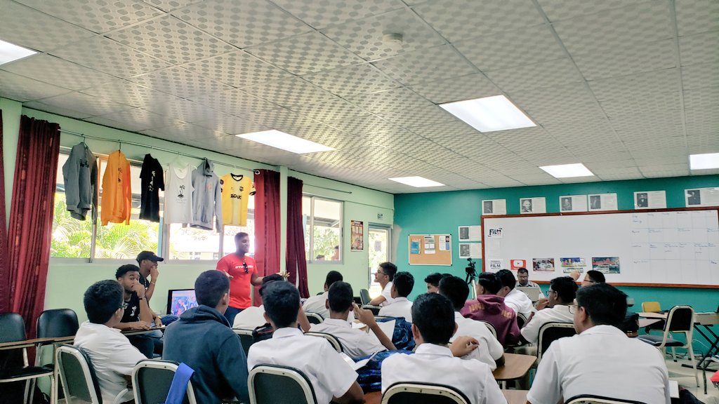 intwotheculture's tweet photo. Last Friday, we had the opportunity to speak to some budding young minds at Pres Career Fair!
We touched on topics including entrepreneurship, media & marketing, supporting local creatives and best of all encouraging them to follow their dreams!
#ZoukTT #TheFutureIsNow https://t.co/56hHJLUrBs
