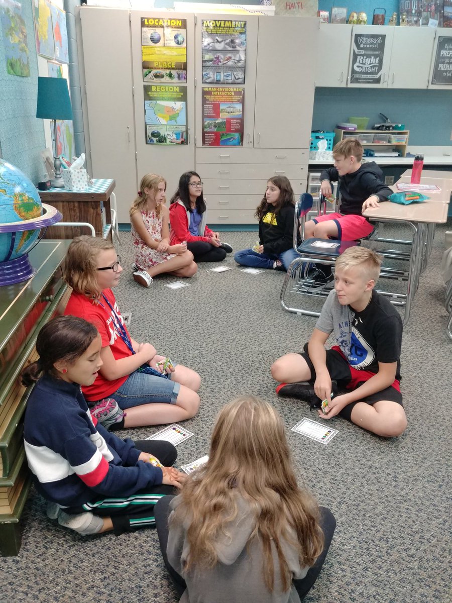Kutchensclass's tweet photo. 6th graders meet new friends with the help of Skittles! @Oakview_MS @LkOrionSchools https://t.co/gtwV5KBujl
