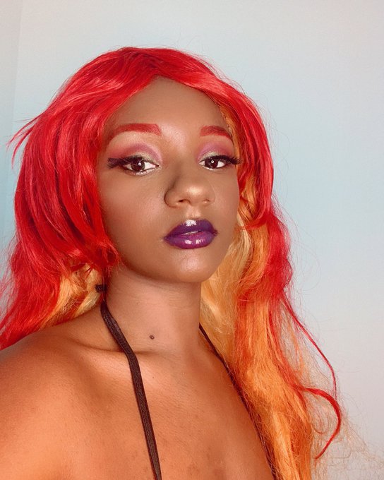 I tried playing w/ makeup and photo editing (to make me look more orange lol) for my Starfire #cosplay<a href="/tag/cosplay"class="tags"><span>#cosplay</span></a>