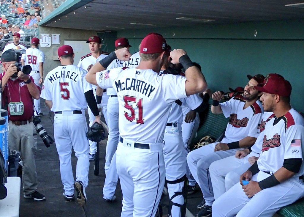 Dugout_Tales's tweet photo. Championship baseball is back at Raley Field!!

Are you as ready as Joe McCarthy and the #RiverCats are?!? 💪

Game 1 PCL Championship!!

#PCLChampionship #RaleyField 
#Sacramento #RiverCats20
#Baseball #Beisbol https://t.co/u6sVhd0SO0