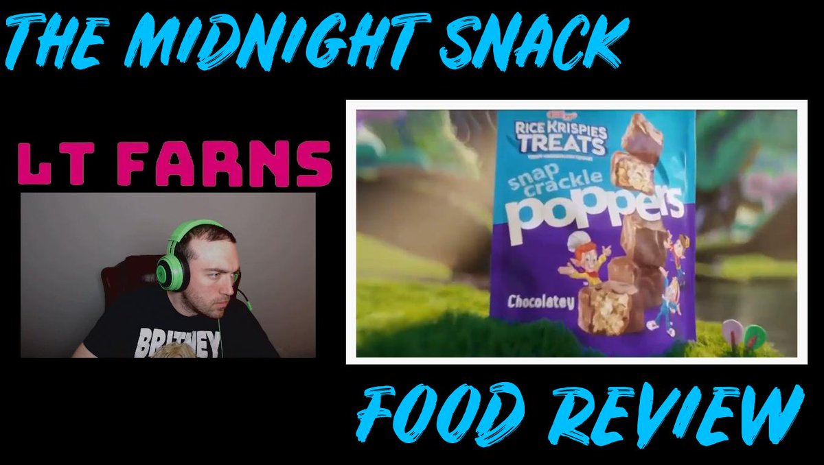 LtFarns's tweet photo. In the 6th installment of the Midnight Snack I decided to flip the show on its head by reviewing its first ever confectionery product. Cookies n Cream flavored Snap, crackle, poppers from the Rice Krispies corporation / #tasteScience https://t.co/drzzHI2yoI https://t.co/mAWjBFdVtj