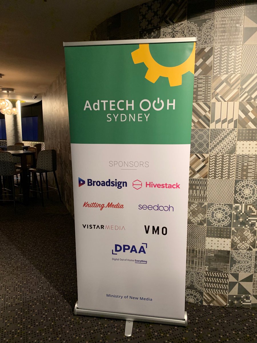 .... and we are thru’ the first coffee break of #AdTECH: #OOH - Sydney and onto the 2nd morning session ‘The Programmatic ABC’s’