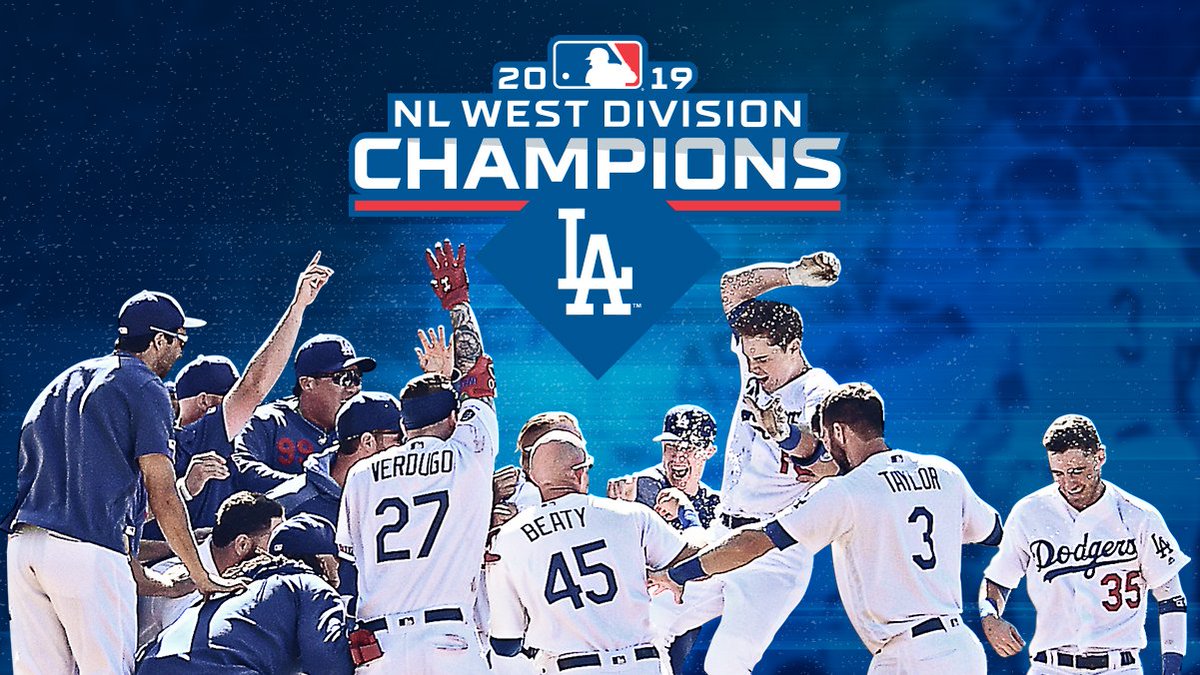 dodgers nl west champions