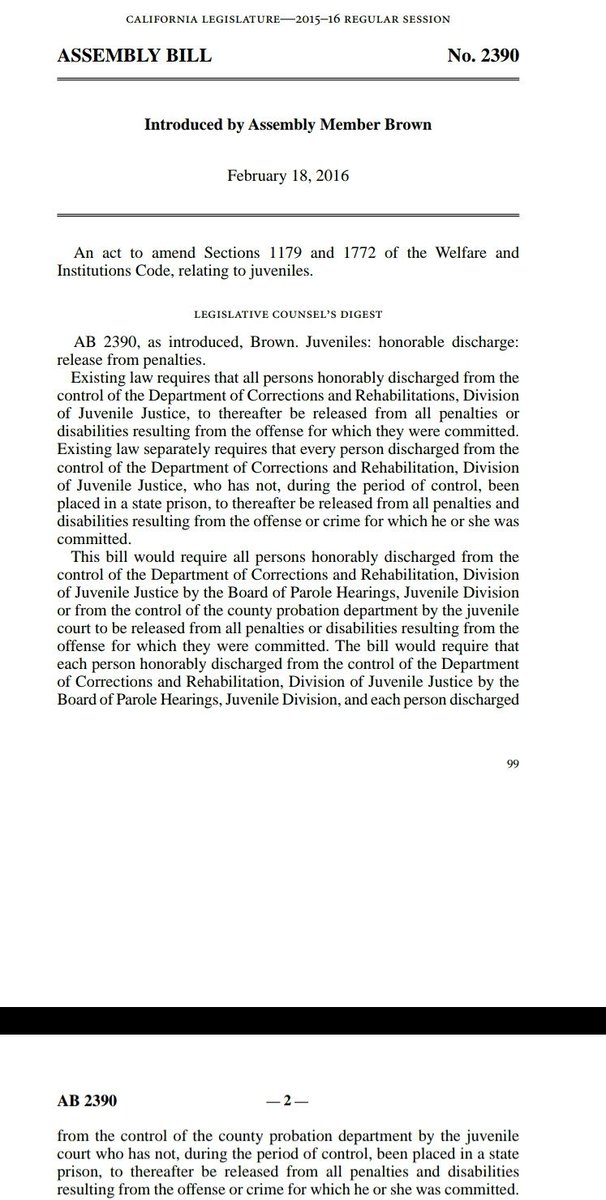 50 Times  #Kamala Accomplished/Advocated for  #CriminalJusticeReform40.AG- Supported AB2390 to provide a legislative fix to 2010 legislation that inadvertently removed a mechanism for juvenile offenders with good records on supervised probation to obtain honorable discharge status