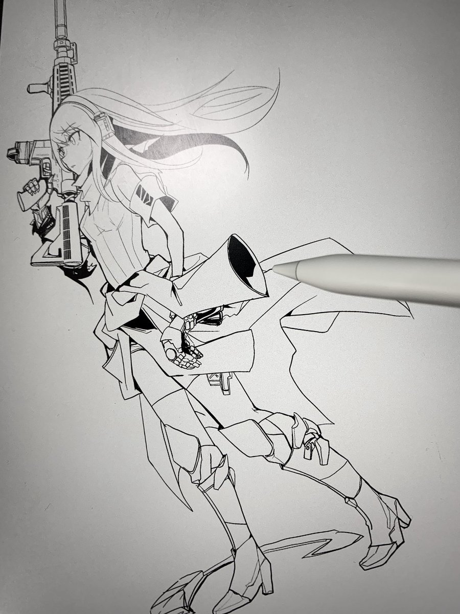 線を描く 