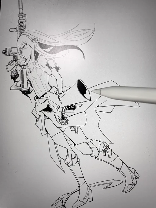 線を描く 