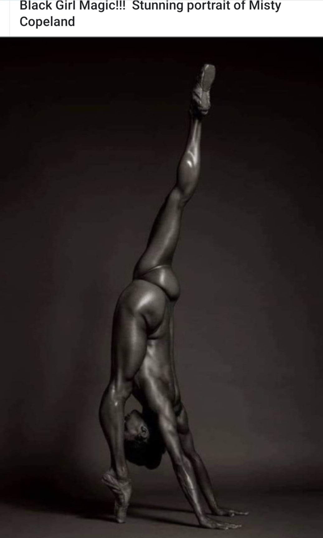  Appreciation 
Happy Birthday Misty Copeland 