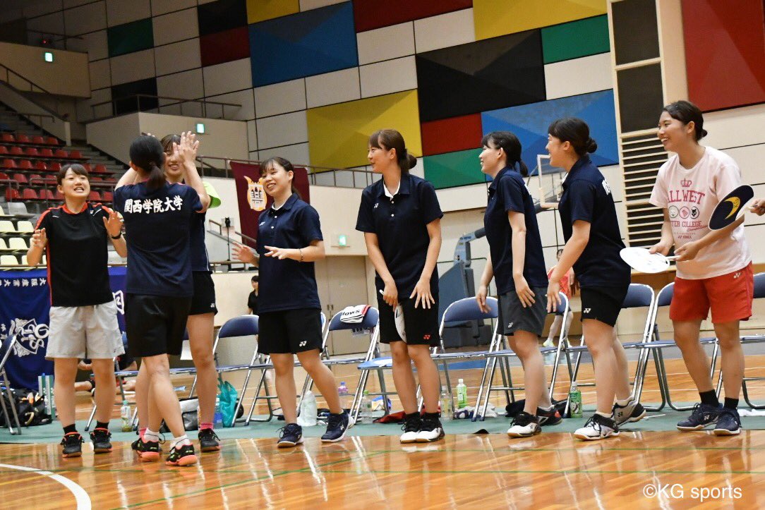 【バドミントン部女子】平成３１年度関西学生バドミントン秋季リーグ戦／第２戦／対武庫女大／於・近畿大学東大阪キャンパス／試合開始

Ｓ１村田（経３）☆２－１

セットカウント：１－０