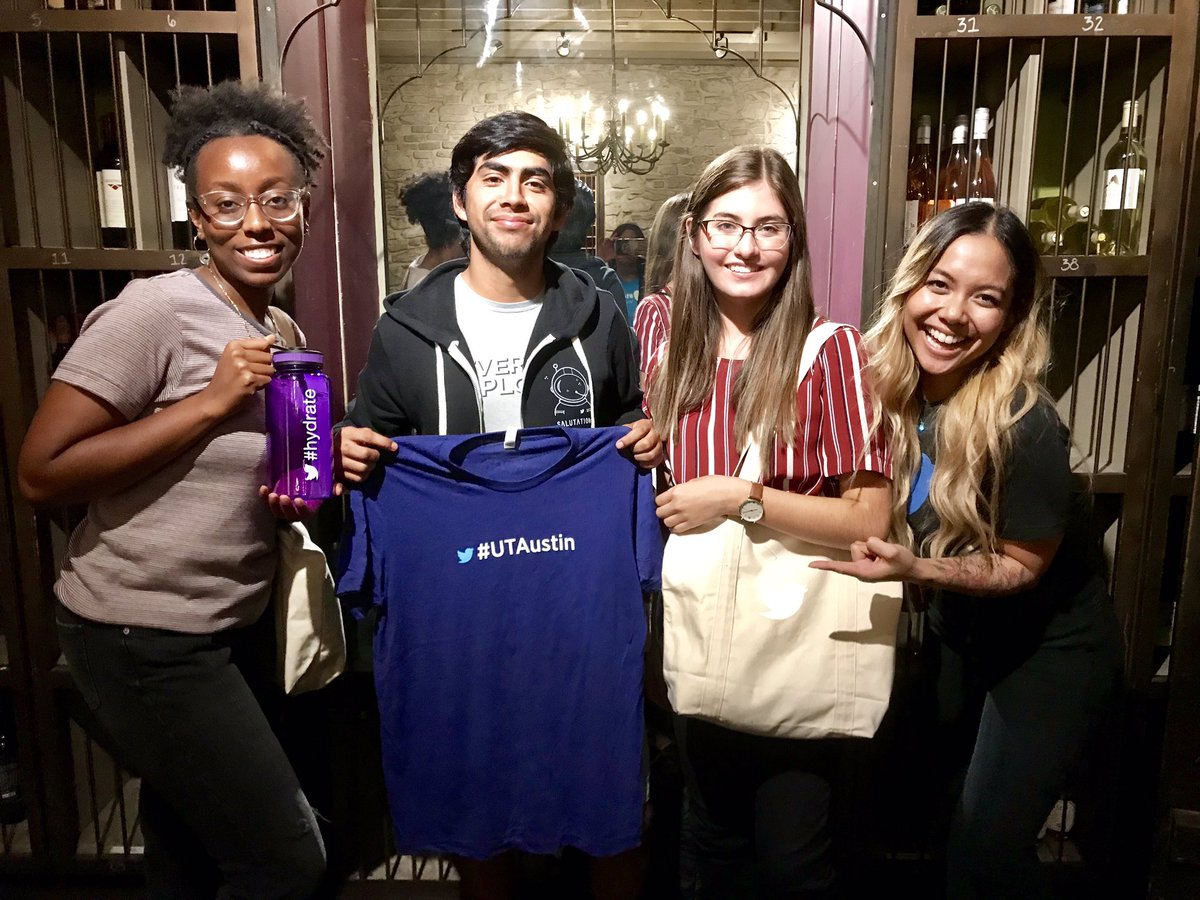 Hummmmmbaby's tweet photo. And thatโs a wrap on #Day1 @UTAustin An amazing night meeting some pretty amazing students. We are in awe.
Canโt wait to meet more of you tomorrow at @CNSCareers for Walk-in Wednesdayโs! 10am-12pm Who knows, we might be bringing ๐ฉ๐ฉ๐ฉโs! #UTAustinTweetUp https://t.co/bhMlhRnIwt