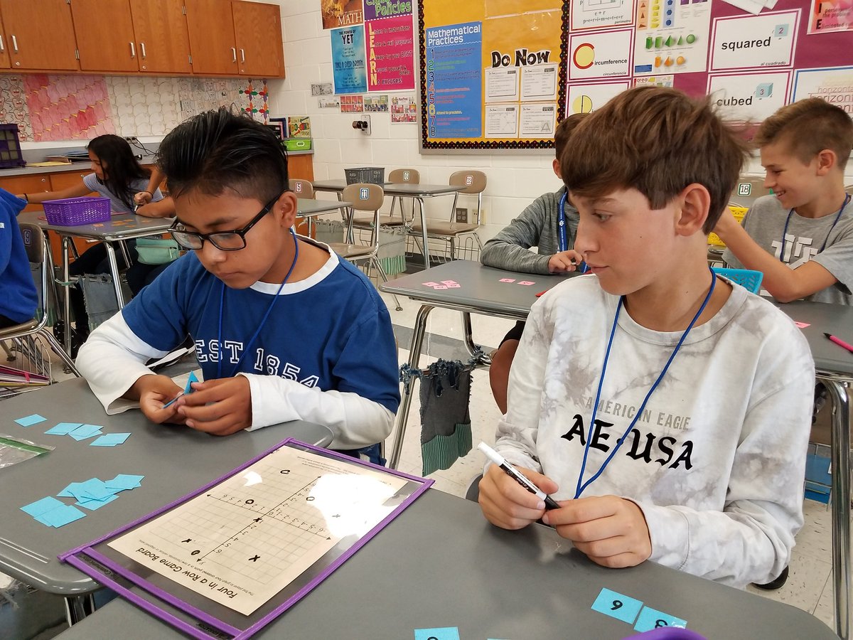 kmgierman's tweet photo. Working in pairs to practice graphing on the coordinate plane. Different activities were explored throughout the day. #GandP7 #geometry #NBCRMS #NBCmiddle #NBCmath #NBacademics #NBC_mathematics #graphing https://t.co/oixRhsvkGj
