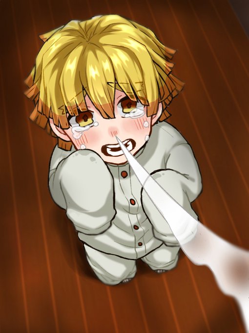 そるとんさんがTwitterに投稿した我妻善逸(鬼滅の刃)のイラスト。