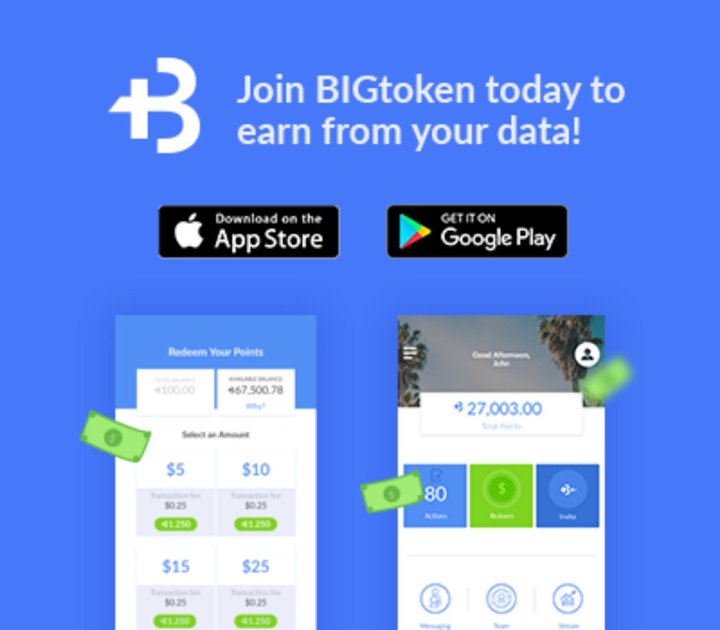 ericrahman80's tweet photo. I just got paid for my data! Sign up for BIGtoken to earn rewards for sharing your data. Referral code: BOEZRI102 https://t.co/Mhaut4SjrG https://t.co/UpY5YHLljO