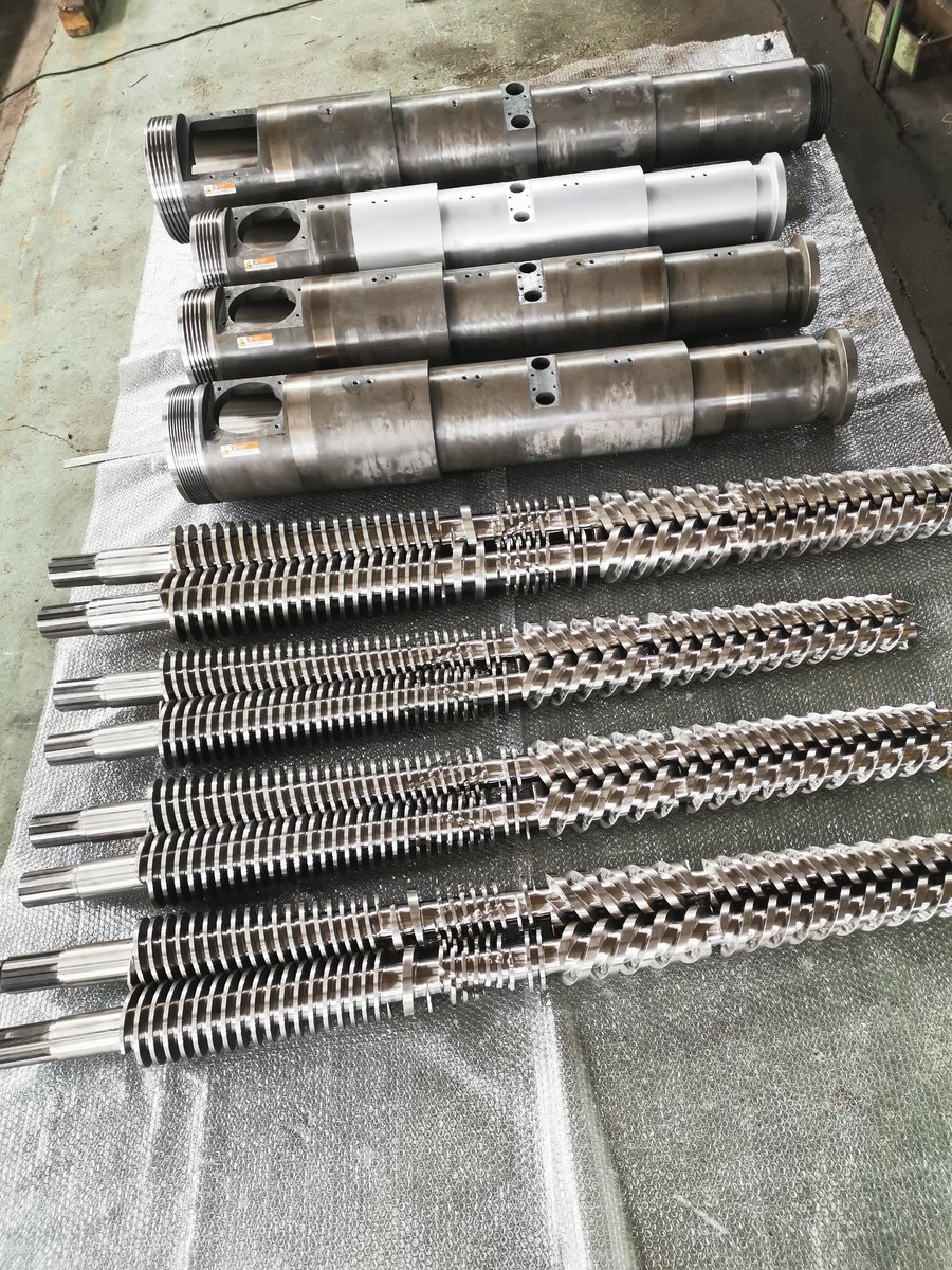 AngelCh36093088's tweet image. SKD61 Conical Twin Screw Barrel (65/132, 80/156)