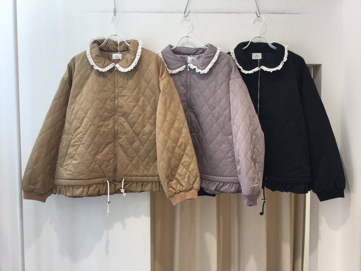 Merry Jenny 梅田店 Pa Twitter 新作アイテム レースカラーキルトブルゾン ベージュ ラベンダー ブラック 12 000 税抜 電話通販はコチラ 06 6371 1380 Merryjenny 梅田est