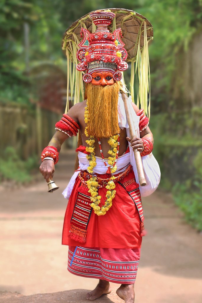 Onapottan (ഓണപ്പൊട്ടൻ) is a folk character that appears during Onam in North Malabar (Kerala). Onapottan visits the houses during the Utradam and Thiruvonam days of Onam. The name Onapottan is given to this character because he does not speak (pottan = deaf)