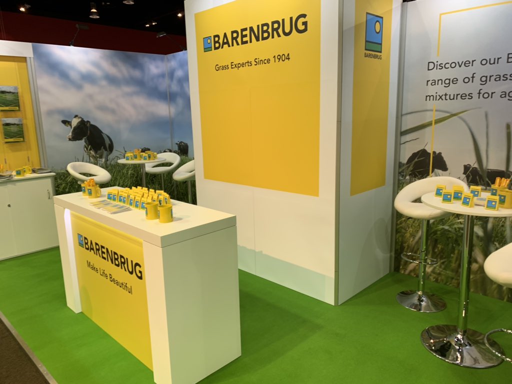 Linton12David's tweet photo. All set up and ready to go with the @BarenbrugUK team @Barenbrug_RKB and @Barenbrug_MDUK at #ukdairyday Call at stand L13 to discuss our Bar Forage mixture range #MakeLifeBeautiful #GrassExperts #Lookforwardtoseeingyou https://t.co/NtY8HaVdRw