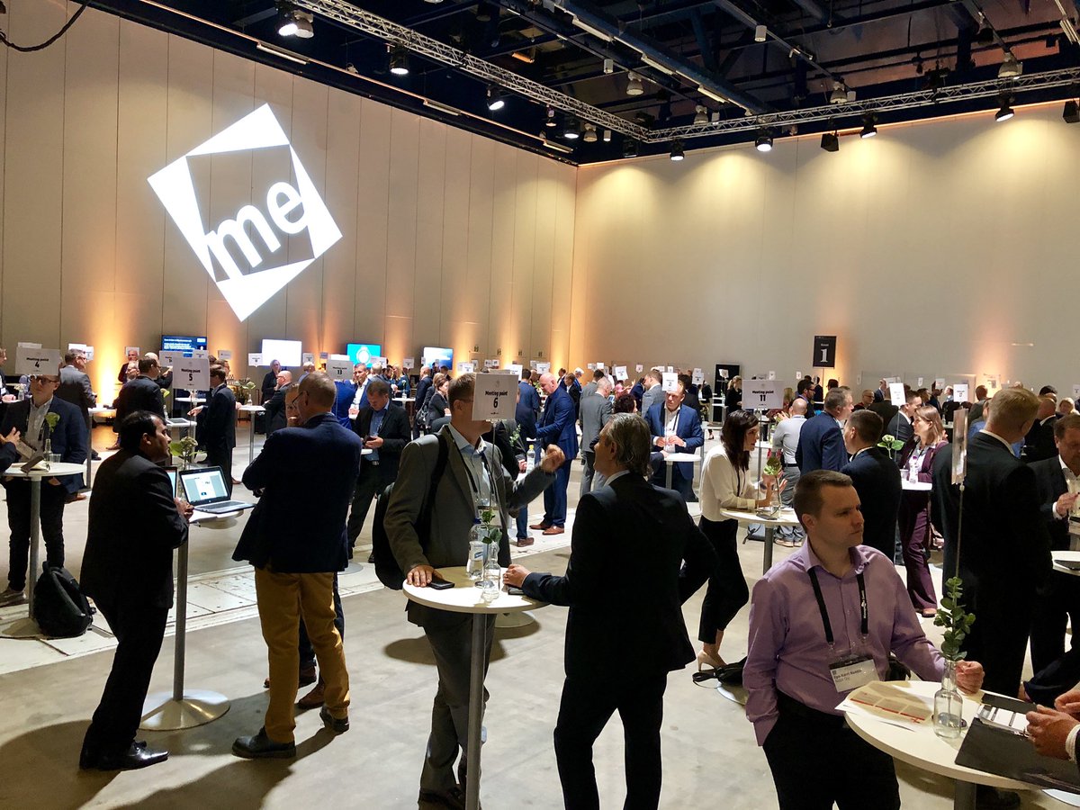 ManagementEv's tweet photo. While everyone comes to #b2bevents for insights, #networking often has an even higher value! A few moments of #businessmatchmaking at #StrategyForumEuropeanCIO https://t.co/P7yTxAQ4VY