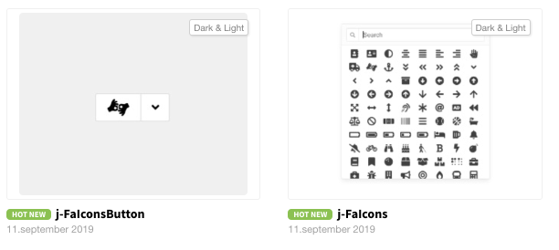 componentator's tweet photo. Two new UI components: j-FaIcons and j-FaIconsButton. More on https://t.co/sXZEp673Ix #ui #components #javascript #componentator #notypescript https://t.co/hom9m0QMtT