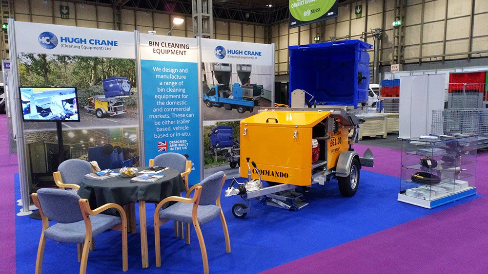 Hughcrane's tweet photo. We're set up and ready to welcome you to stand R25 at @RWM_Exhibition . Come and visit us to learn more about our range of #binwashers , #vehiclewashsystems and #powerwashers . #RWM19 https://t.co/zRVyfFvlXj