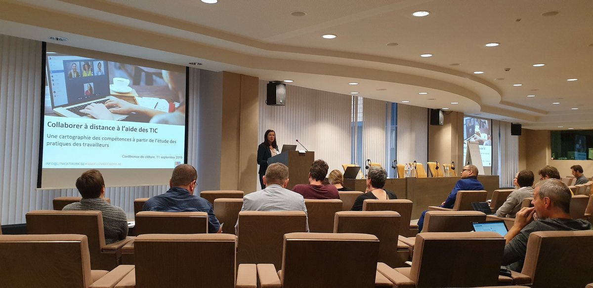 LITMEatWORK's tweet photo. Today is the day ! Final conference of the LITME@WORK project. @valeria_ligurgo presenting about the definition of digital media literacy competences required by workers to collaborate in distance work environment. https://t.co/yZbLWGMNh5