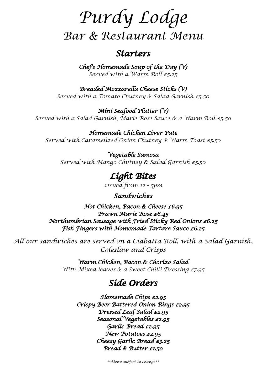 Why not come down and try new menu. #local#northumberland#homecooked
