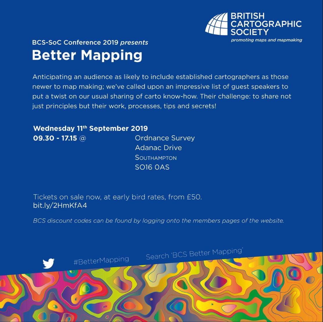 OrdnanceSurvey's tweet image. Welcome to everyone joining us in Southampton today for the @bcsweb and @CartoSoc  #BetterMapping event and Map Curator&apos;s event