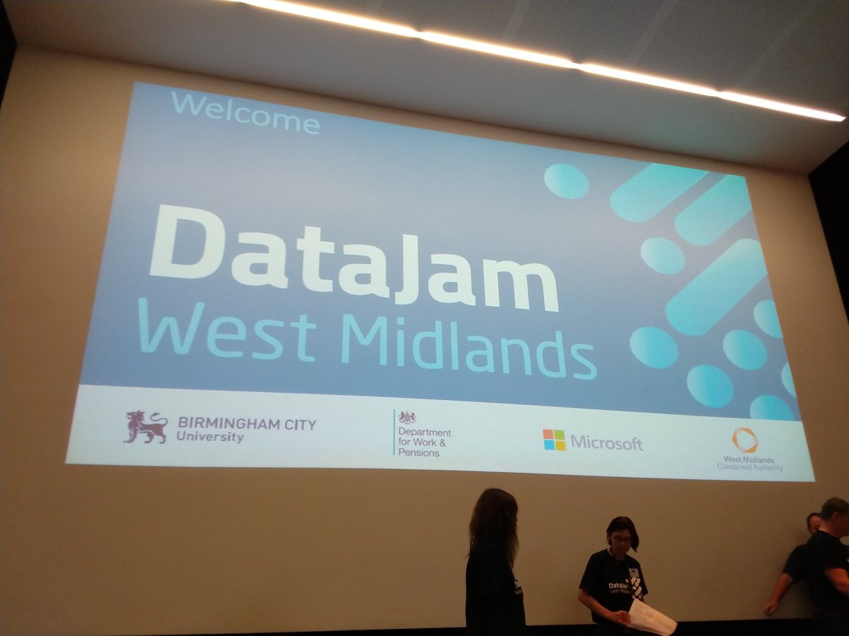 BCUAdvantage's tweet photo. Excited to start DataJam with an introduction to the days events. #datajamwm #Data #Hackathon @BCU4Biz @113Andrewdavis @WestMids_CA @DWPDigital https://t.co/Xhi8Ejy8Bs