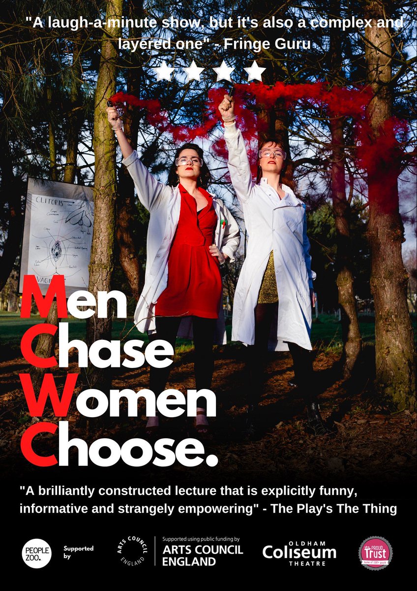 WeArePeopleZoo's tweet photo. We are rehearsing today for our next performance of #MCWC which will be in the MAIN HOUSE at @OldhamColiseum! We are incredibly excited. 27th September, get yourselves there! 

#MenChaseWomenChoose #Science #Steminist #steminists #Northwest #Mancmade https://t.co/yQMkhYaCjr