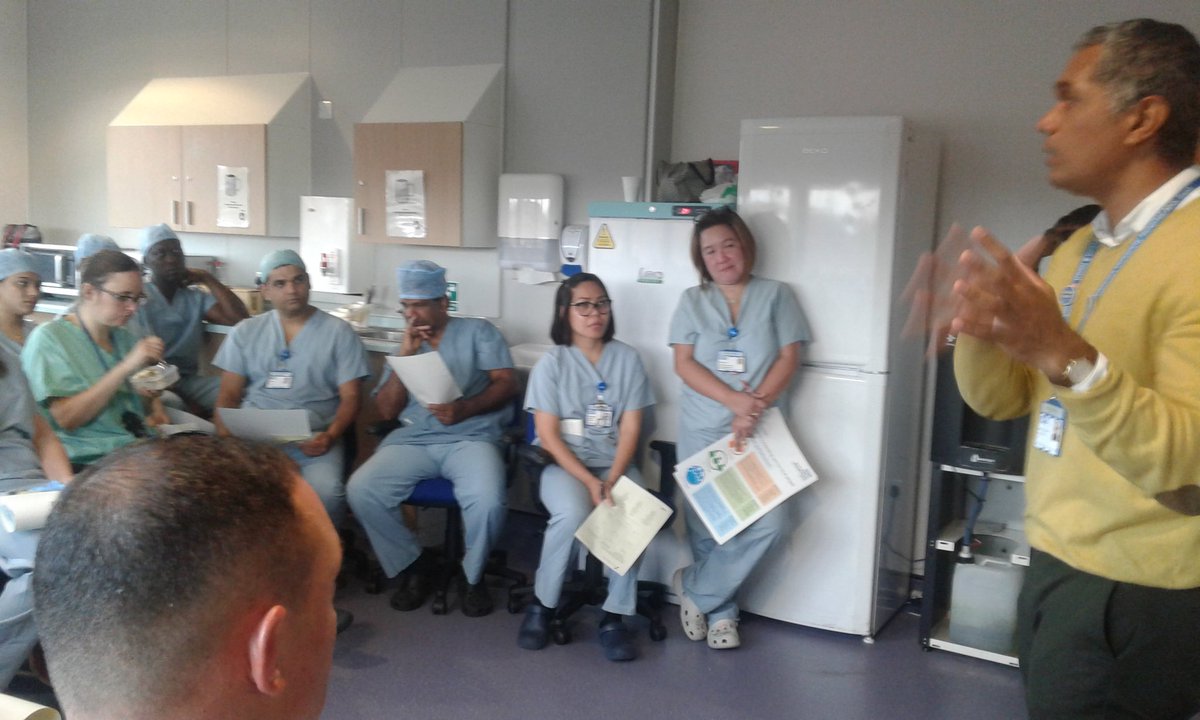 anetta_toudji's tweet photo. A productive @NorthMidNHS Our Values session with Theatres team and @alfredothompso - gets us all thinking and how we reflect values on the operational floor. Next session in Oct breaking it down by attitude and behaviour. https://t.co/7QsSmnhj6I