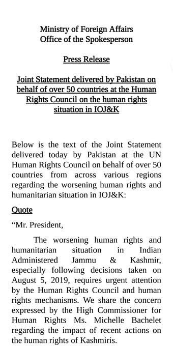 Ch20rk's tweet photo. #BREAKING — More than 50 countries, call India to stop human rights abuses in #Kashmir https://t.co/cB0FV968ZK