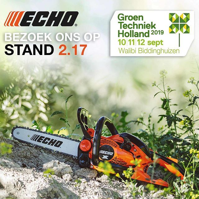 echodependonit's tweet photo. Benieuwd naar de nieuwe ECHO kettingzaag CS-2511WES? Kom hem  vandaag en morgen nog testen op @groentechniekholland stand 2.17! https://t.co/YEZqPfIqXC https://t.co/gs7fKNLcKb