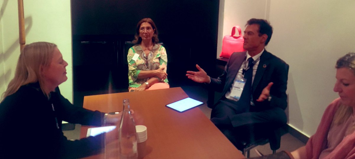 DAChesebrough's tweet photo. Preparing for a great conversation on #SDGs with @EnelGroup CFO #PRIinPerson https://t.co/ZnR3wdPwXA