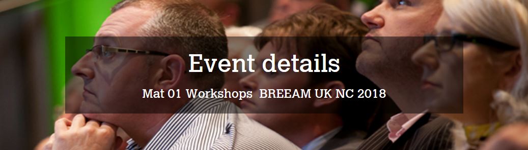 We'll be in Glasgow on the 24th September for our #BREEAM UK NC 2018 Mat 01 Workshop! Find out more &amp; book your place today...
bregroup.com/events/eventde…